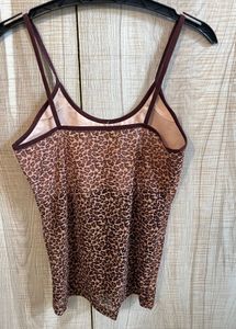 Animal Print Tank Top, transparent from below