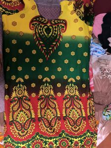Multi Colour Kurti Wearable At Home Market Garden