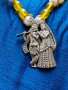 Radha Krishna Pendant Necklace