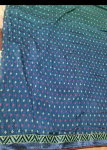 Beautiful Daily Wear Sari With Unstitch Blouse