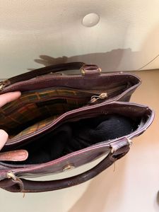 maroon leather  Bag