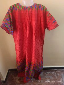 3xl Red Floral Nighty