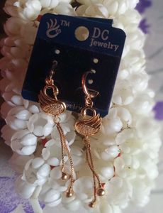 Swan Drop Earrings