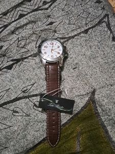 Brand New Tim Berto Watch In Brown Strap