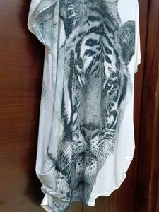 3D Tiger Print Top