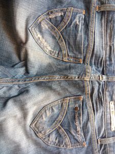 Distressed Blue Boot Cut Women&#39;s Jeans By T.R Jean