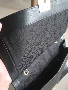 Biba Black Leather Handbag
