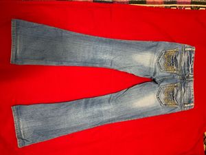 light-wash denim jeans