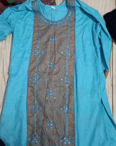 Maroon Kurta with Buttons