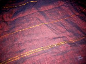 Red Bandhani Saree with Border