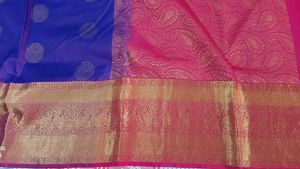 Pink &amp; Purple Silk Saree