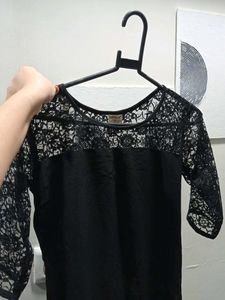 Elegant Black Lace Top