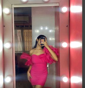 Savana Hot Pink Ruffle Barbie Birthday Mini Dress