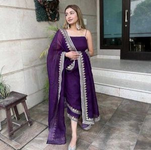 Elegant Purple Kurta Set
