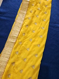 Yellow Embroidered Salwar Kameez