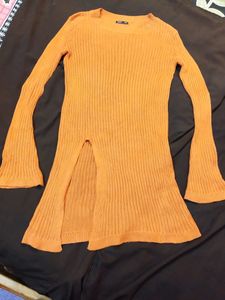 Side Slit Woolen Top