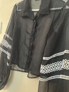 Sheer Black Blouse
