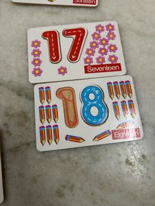 Wooden 11-17 Numbers