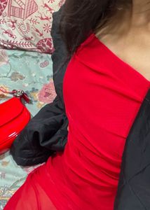Red Ruffle Dress