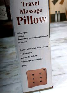 Electric Vibrating Travel Massage Pillow For Neck