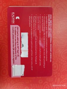 Kalyan Jewellers Gift Card ₹2100