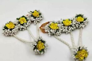 Haldi Flower Jewellery Set