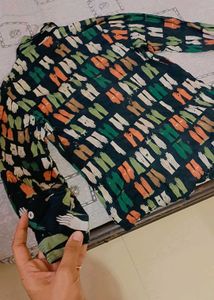 Patterned Long Sleeve Shirt