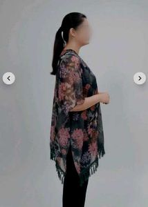Floral Print Kimono