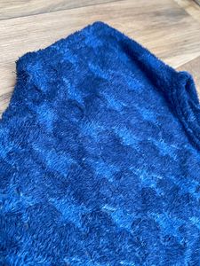 Blue Velvet Crop Top