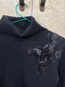 Black High Neck Sweater
