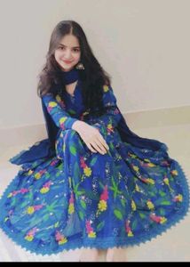 Blue Anarkali Set 💗