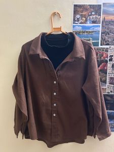 Brown Oversized Shirt