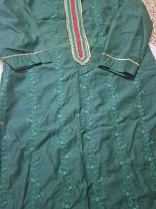 Green Colour Kurta