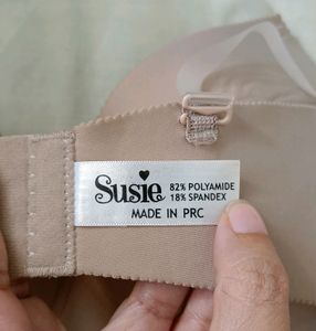 Susie Nude Scalloped Wired Padded Bra 36B