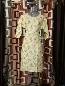 New Pack Of 1 Kurti Lemon Color