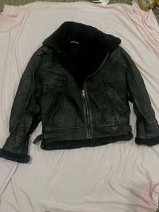 Vintage Leather Aviator Jacket