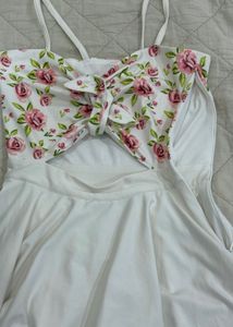 Floral Cutout Mini Dress