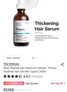 The OrdinaryMulti-Peptide Hair Serum For Denser, T