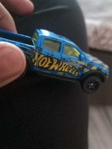 Blue Checkered Hot Wheels Car