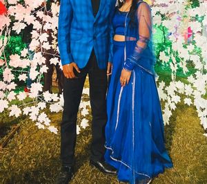 Heavy Flare Lenenga With Crop Top