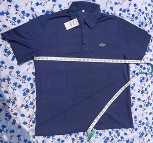 🇰🇷 Korean Imported Navy Blue Shirt – Premium