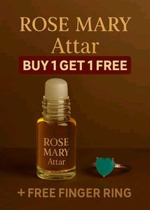 Rose Mary Attar + Free Ring
