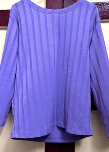 Purple Striped Top