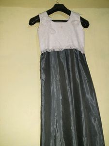 Gown White &amp;Grey