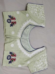 Light Green Lehenga With Beautiful Embroidery
