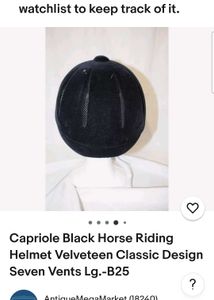 USED CAPRIOLE HORSE RIDING HELMET ON SALE