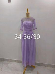 Elegant Lavender Maxi Gown