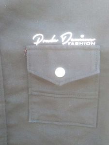 Stylish Black Denim Shirt