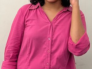 Pink Button-Down Shirt