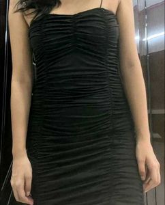 Brand New (Urbanic) Black Bodycon Ruched Dress